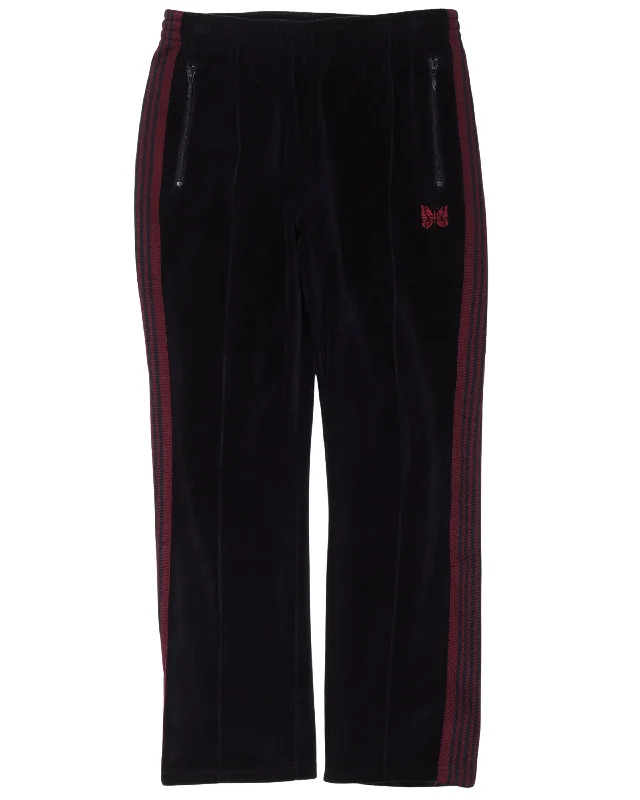 Velour Track Pants Warm Wool Trousers