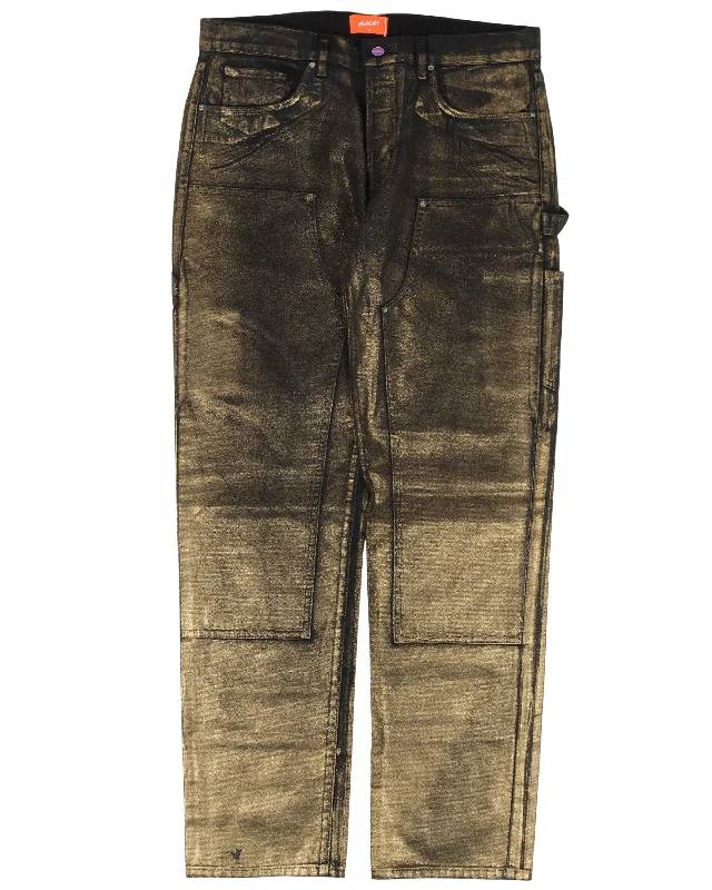 Gold Double Knee Pants Cozy Maternity Pants