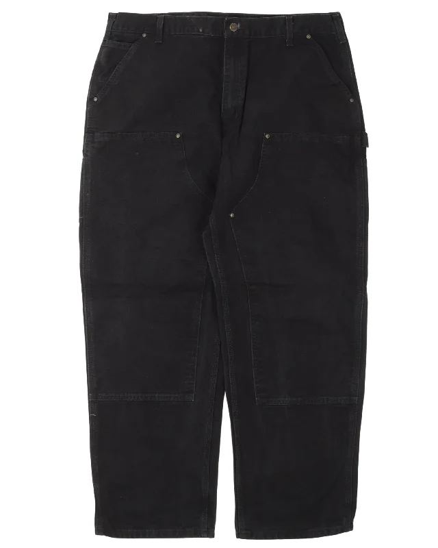 Carhartt Double Knee Carpenter Pants Sleek Black Pants