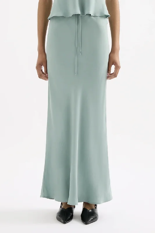 NUDE LUCY LEA CUPRO MAXI SKIRT - CAPRI lace skirt intricate