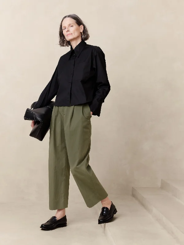 Avila Barrel-Leg Pant Formal Stretch Pants