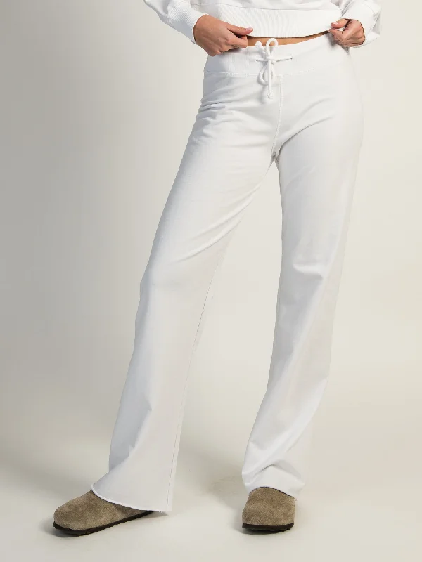 HARLOW SAVANNAH PANTS - WHITE Comfy High-Waist Jeans