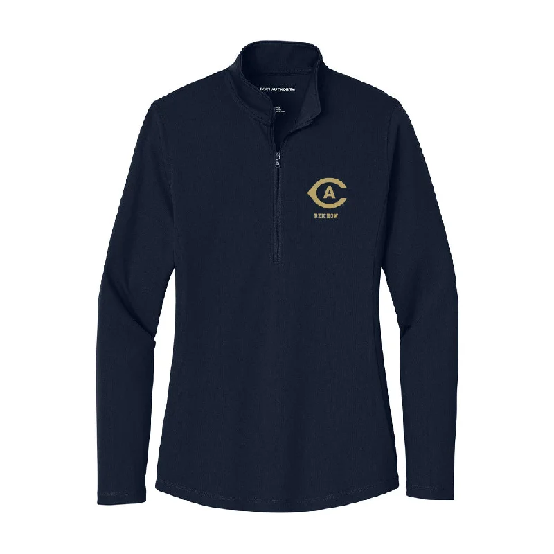 UC Davis - NCAA Women's Gymnastics : Avah Reichow - Women's Lightweight Quarter Zip Jacket Toggled Jacket Drawstring Jacket Belted Jacket