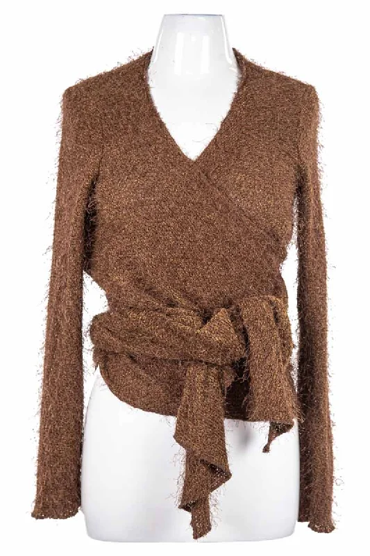 Lloyd Klein Sweater Solid Print Embellished
