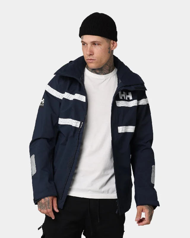 Helly Hansen Saltro Jacket Navy Knit Fabric Woven Fabric Fleece Fabric