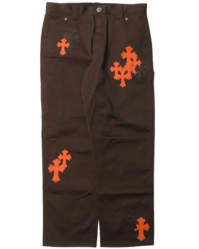 Carpenter Double Knee Cross Patch Pant Lightweight Linen Pants