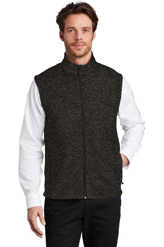 Port Authority  Sweater Fleece Vest F236 Turtle Neck Boat Neck Asymmetrical Neck