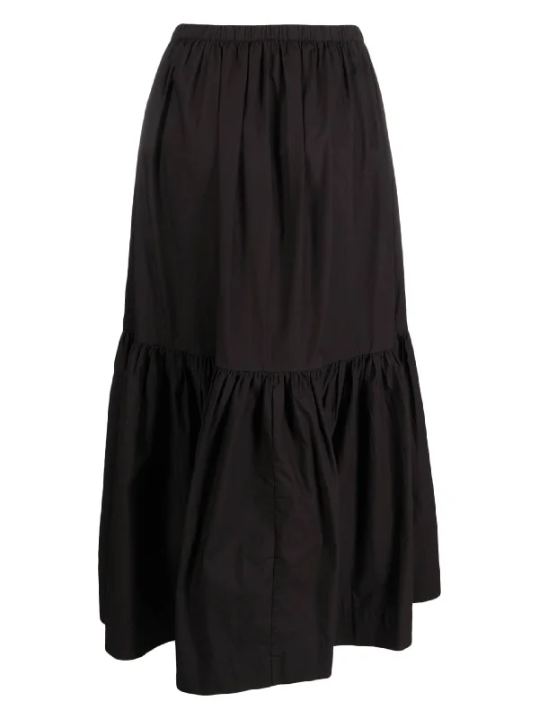 ORGANIC COTTON FLOUNCED MAXI SKIRT chiffon skirt flowing