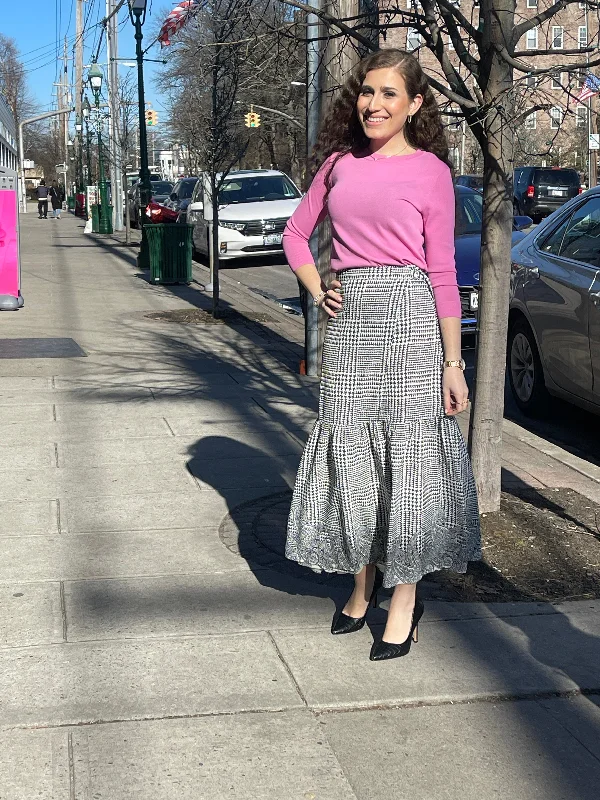 Faux Wrap Midi Skirt TS205 corduroy skirt durable