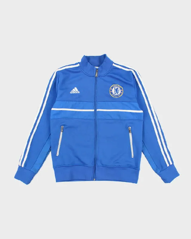Vintage Y2K Adidas Chelsea FC Football Track Jacket - S Faux Fur Jacket Real Fur Jacket Shearling Jacket