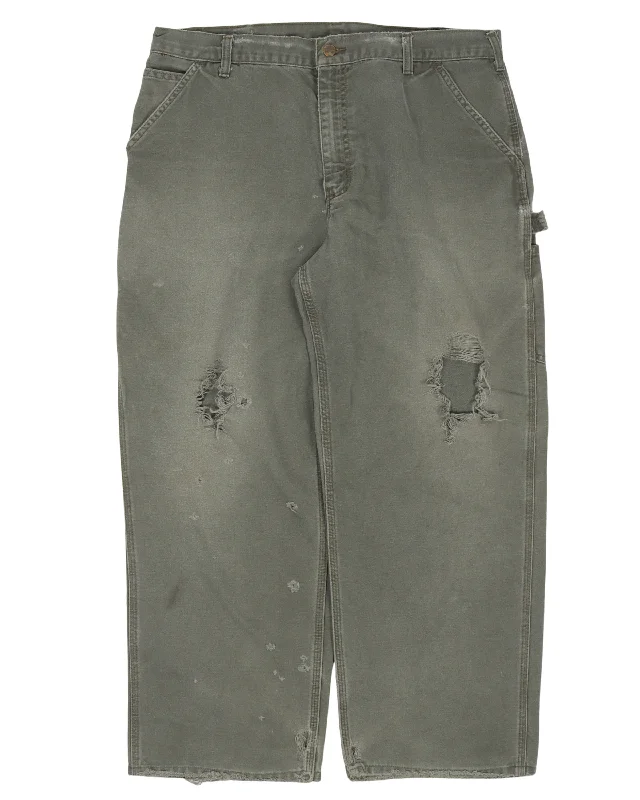 Carhartt Carpenter Pants Trendy High-Waist Trousers
