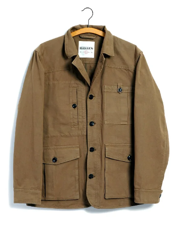 ASLAK | Utility Jacket | Khaki Welt Pockets Slit Pockets Flap Pockets