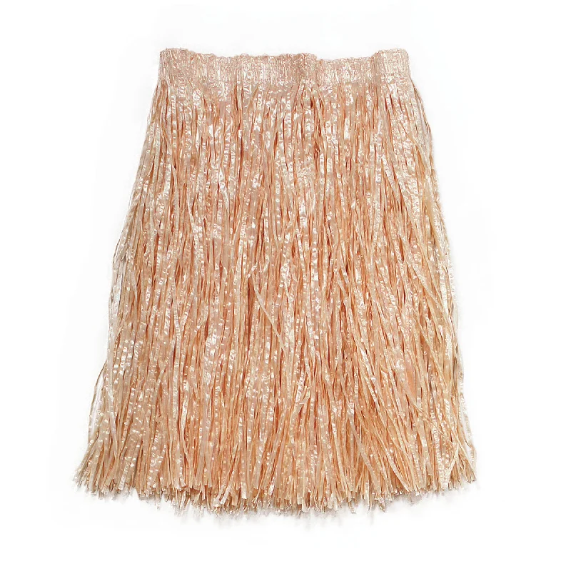 Grass Skirt Plain Straw Look Adult Hawaiian Costume 55cm Long denim skirt classic