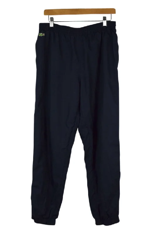 Lacoste Brand Track Pants Elegant High-Waist Pants
