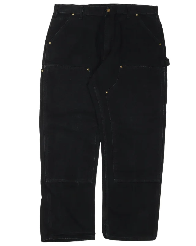 Carhartt Double Knee Pants Comfy Zip-Up Pants