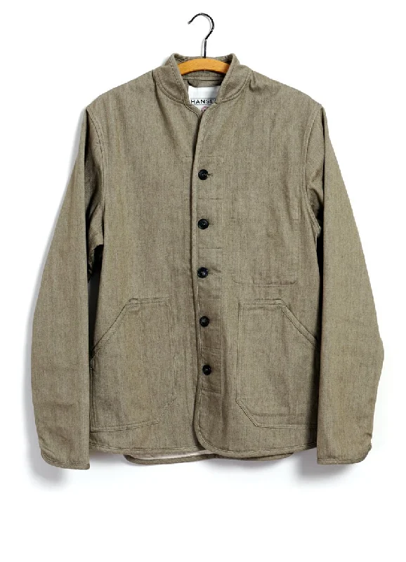 ERLING | Quilted Work Jacket | Safari Zippered Front Buttoned Front Snap Front