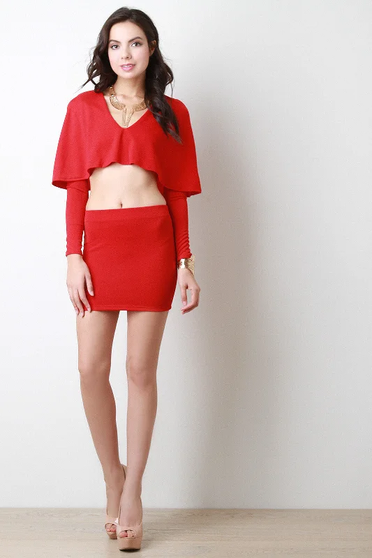 Crepe Mini Skirt velvet skirt luxurious
