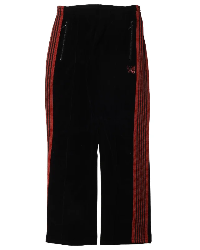 Velour Track Pants Slim Fit Casual Pants