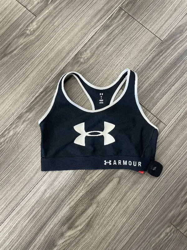 Athletic Bra By Under Armour In Black & White, Size: L