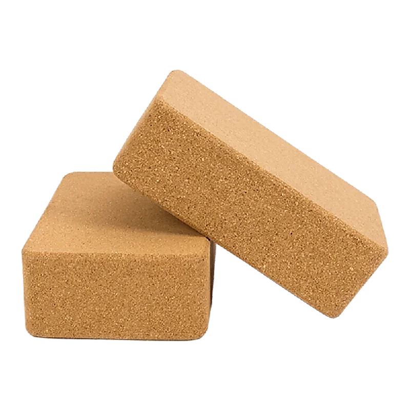 Yoga Cork Block Organic Yoga Brick 2pc