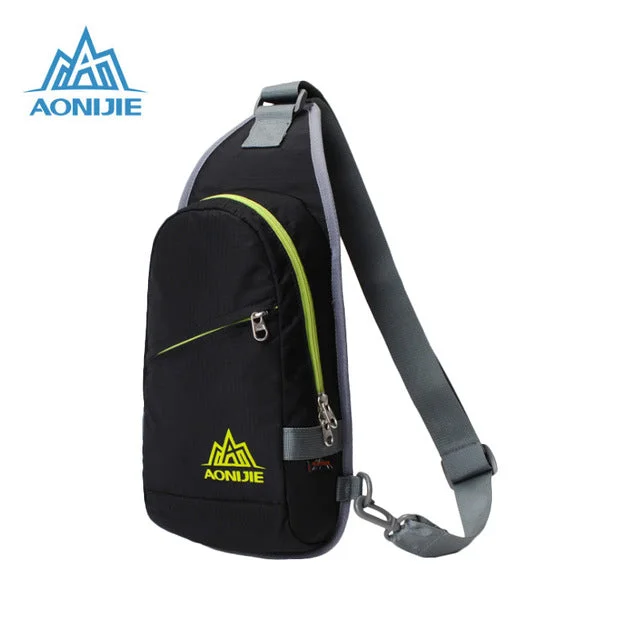 AONIJIE Waterproof Nylon Chest Gym Bag Bookbag Cross Body Bag Outdoor Sports Cycling Camping Hiking Running Shoulder Bag