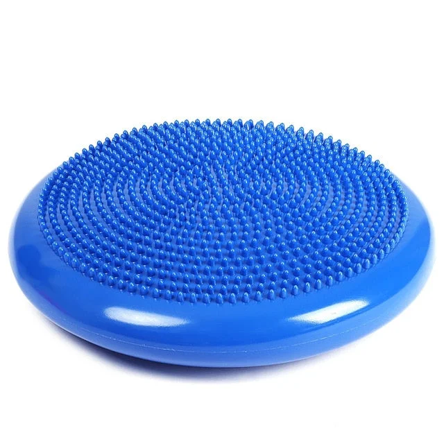 DIA 33cm Durable Universal Inflatable Yoga Wobble Stability Balance Disc Massage Cushion Mat Yoga Exercise Fitness Massage Ball