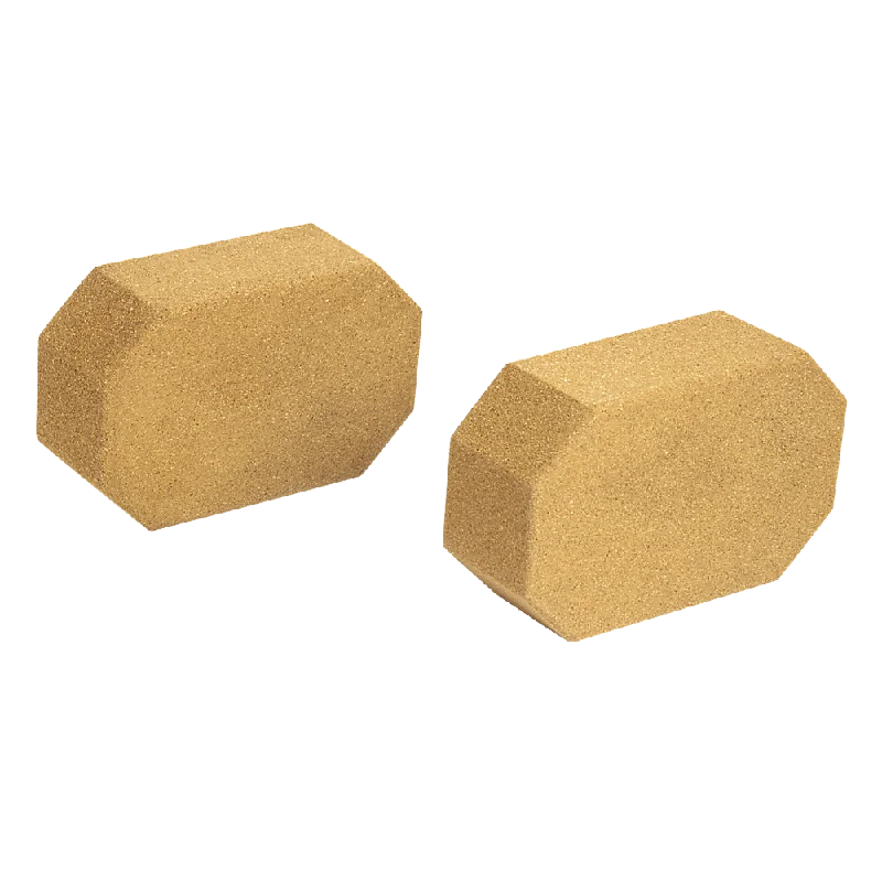 Natural Cork Octagon Yoga Blocks 2 pcs Set