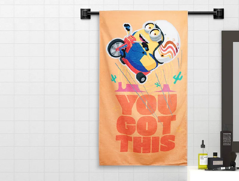 Sunshine 100% Cotton Bath Towel - Universal Minions-2 By Spaces