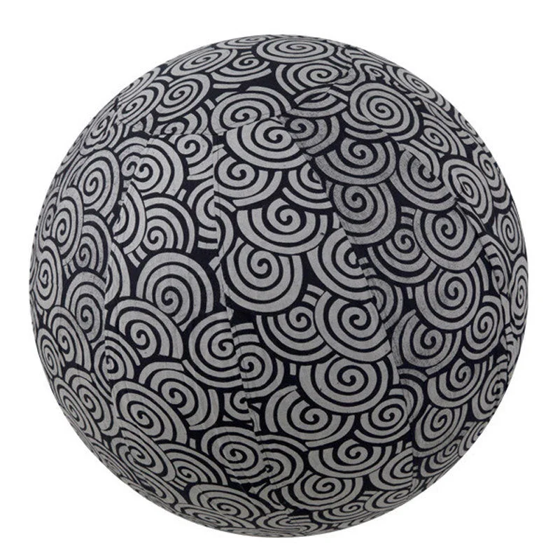 Yoga Ball Cover Size 65cm Design Black Swirl - Global Groove (Y)